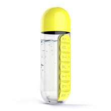 Load image into Gallery viewer, Water Bottle With Vitamin Box Organizer